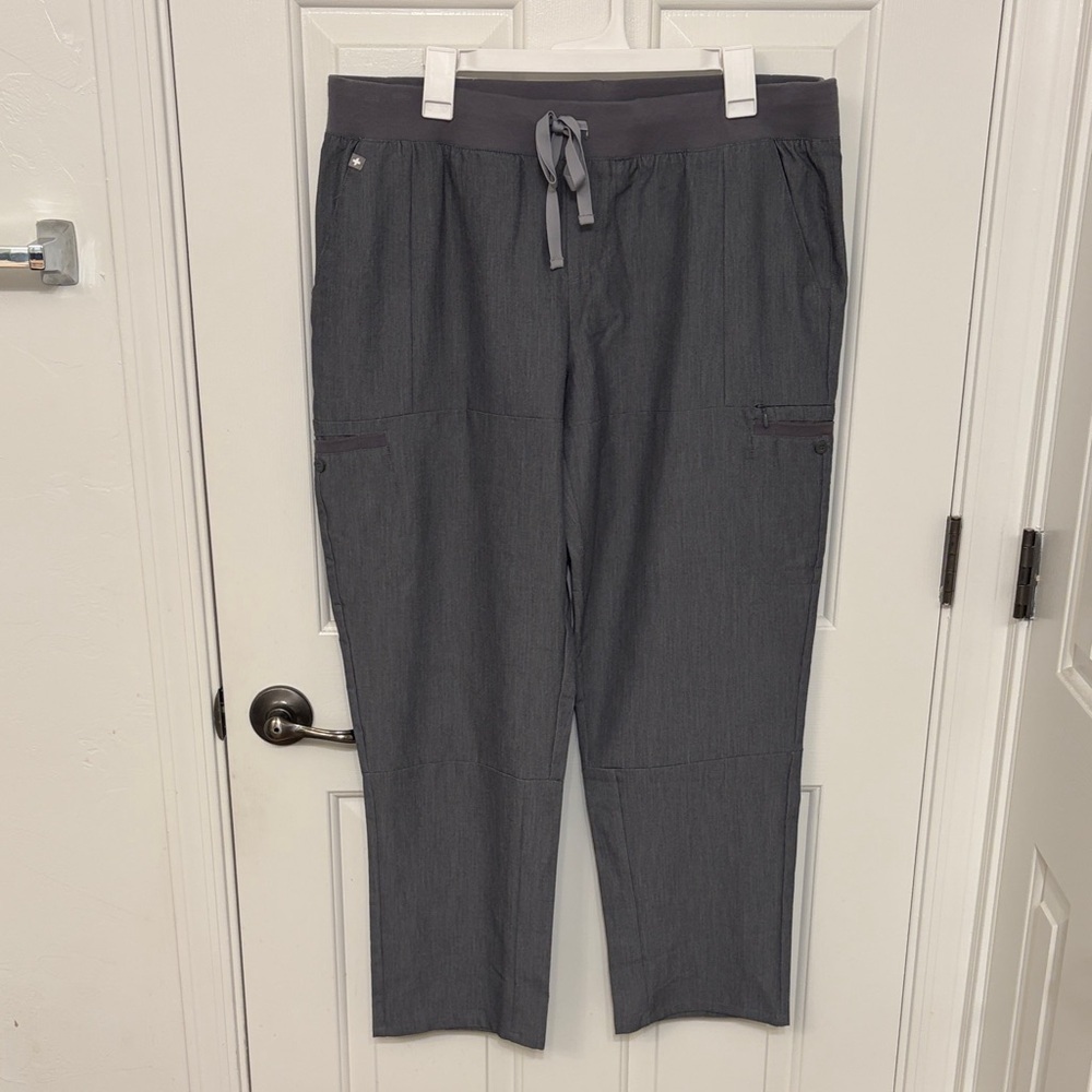 FIGS Technical Collection Cargo Pant Scrubs in Graphite